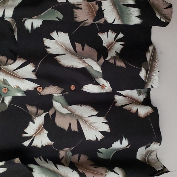 Caribbean Joe 100% Silk Hawaiian Shirt Size 2X GORGEOUS  Vacay ⛱  Pool Party - Picture 4 of 7